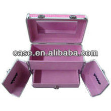 Exquisite aluminum+PVC cosmetic case